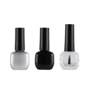 Small Round Glass Nail Gel Polish Bottle